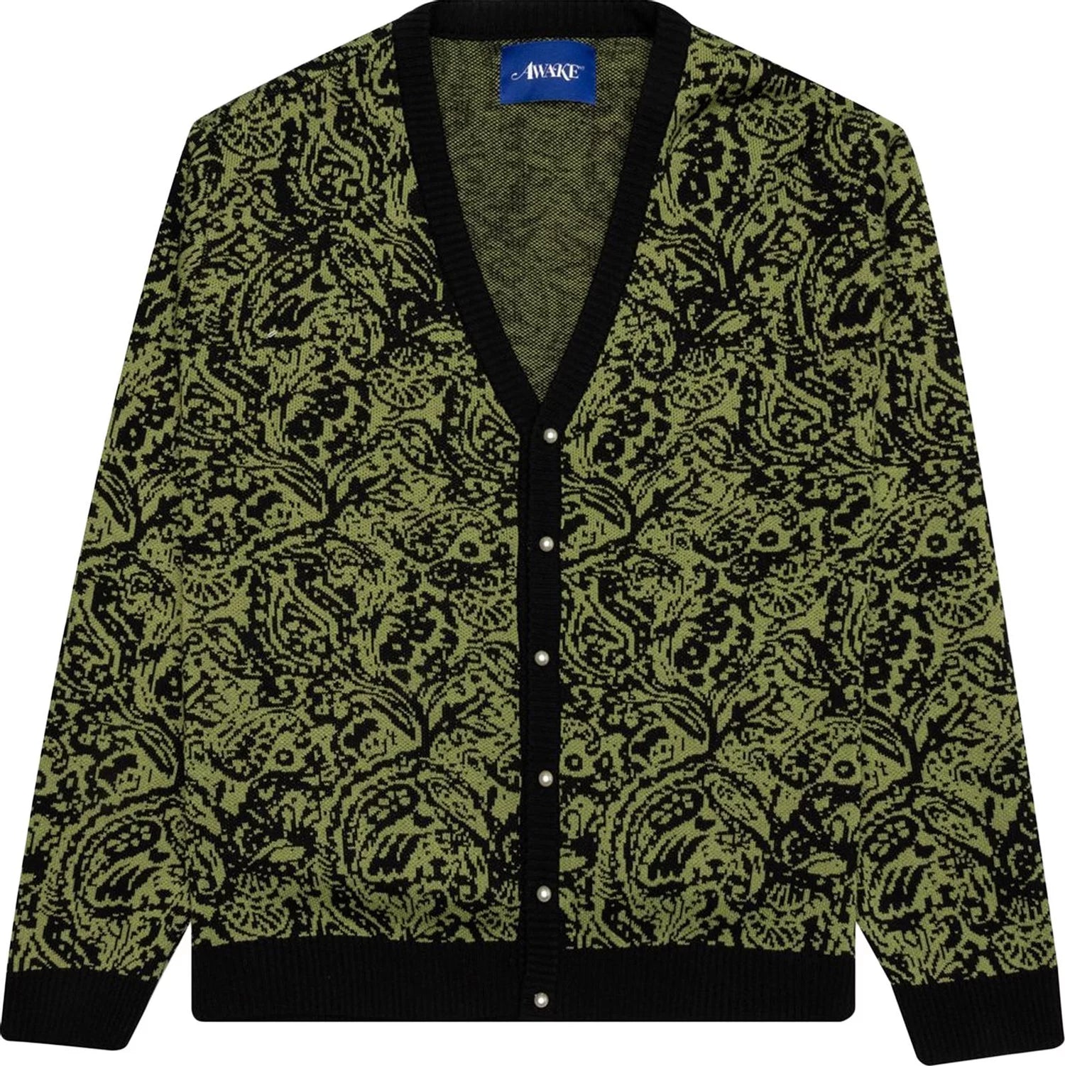 Awake NY Paisley Cardigan 'Black' (WORN) – RIF LA