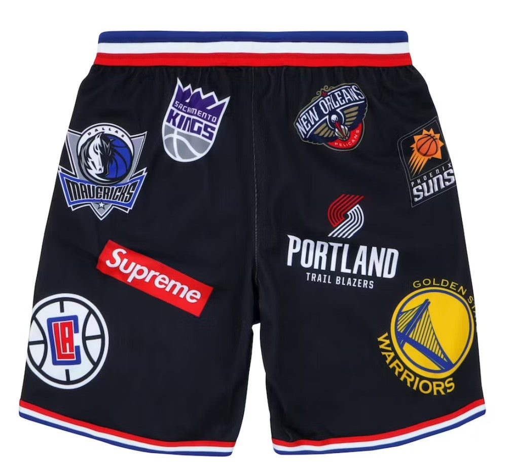 Supreme Nike NBA Teams Authentic Shorts Black Extra Large XL 42 SS18 Logo 1  2 3