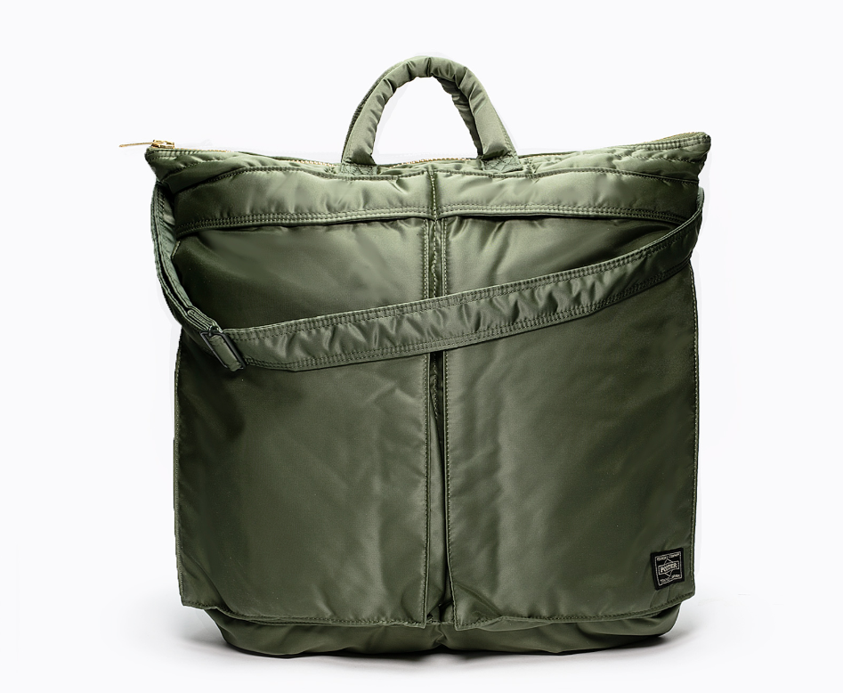 PORTER Tanker 2Way Helmet Bag Olive – RIF LA