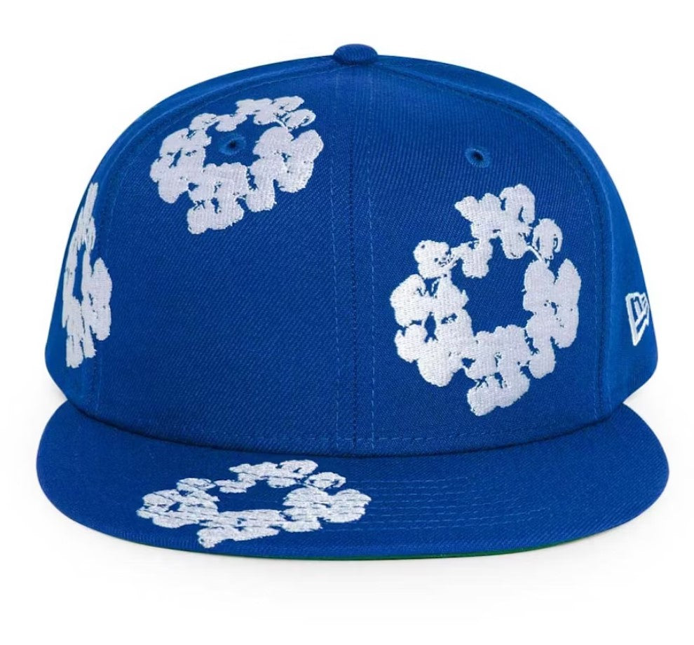 Denim Tears New Era Cotton Wreath 59/50 Cap Royal Blue – RIF LA