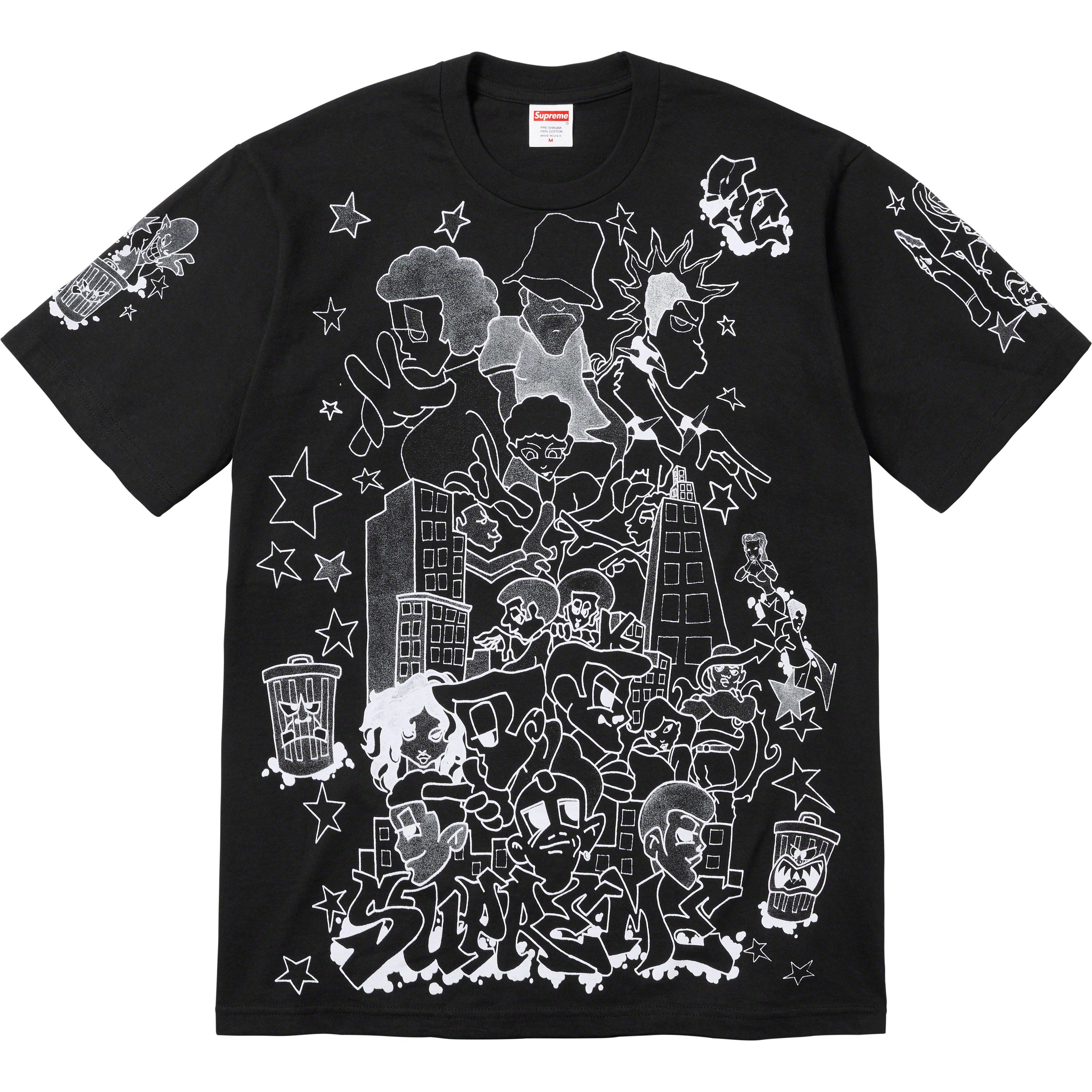 Supreme Downtown Tee Black – RIF LA