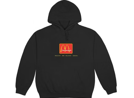 Travis Scott x McDonald s Billions Served Hoodie Washed Black RIF LA