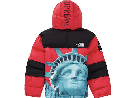 Supreme The North Face Statue of Liberty Baltoro Jacket Red – RIF LA