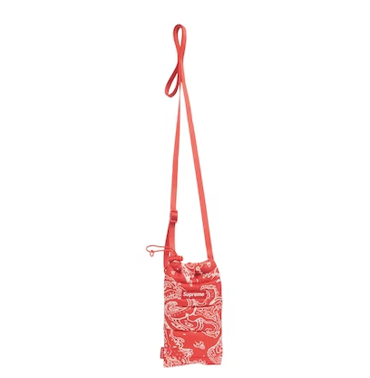 Supreme Puffer Neck Pouch Red Paisley (WORN) – RIF LA