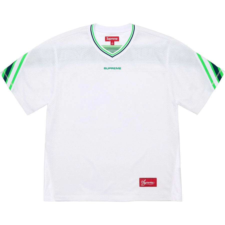 Supreme Jacquard Rib Football Jersey White