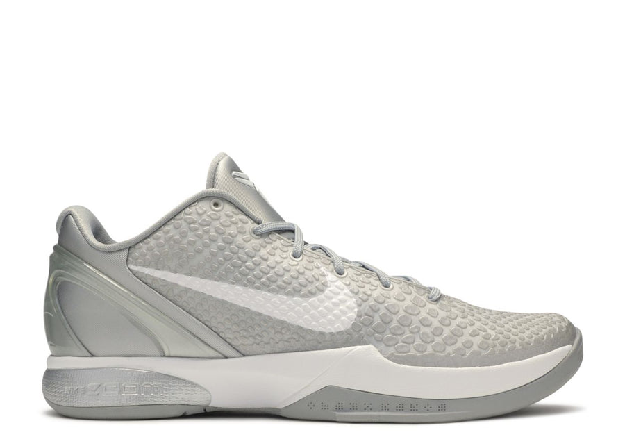 Nike Kobe 6 Metallic Silver Metallic Silver White (WORN)