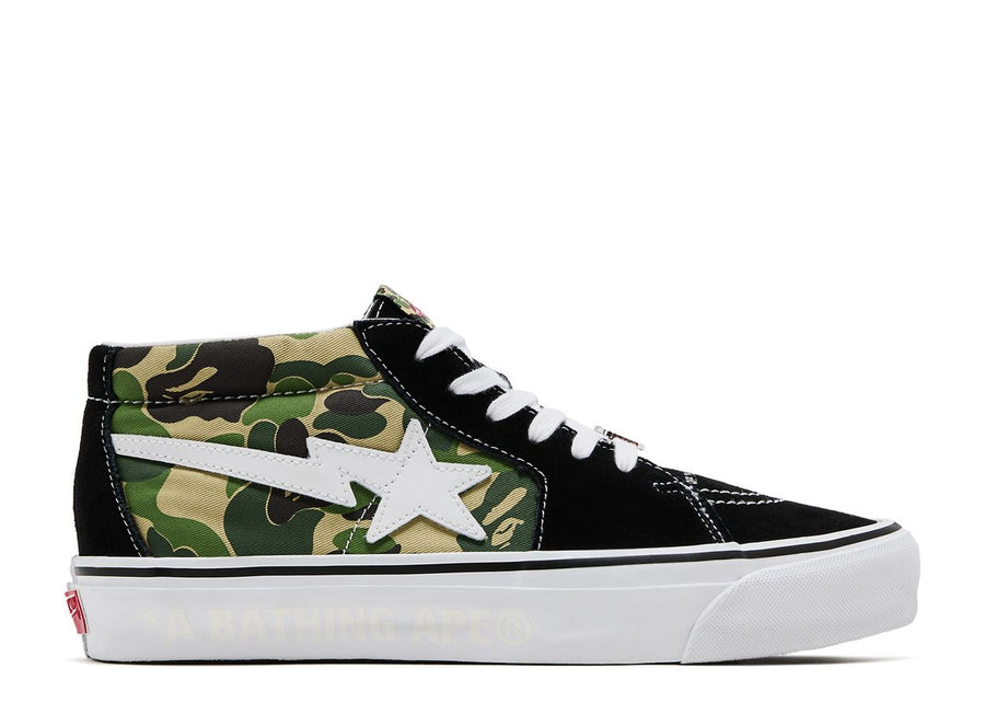 Vans LX Sk8-Mid Bape ABC Camo Black Green