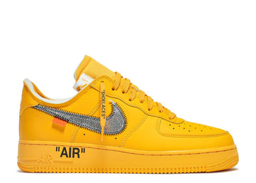 nike high Air Force 1 Low Off-White ICA University Gold