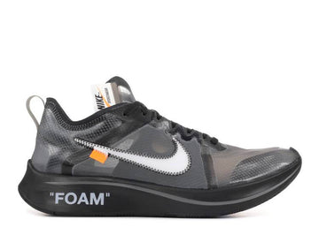 nike low Zoom Fly Off-White Black Silver (WORN)