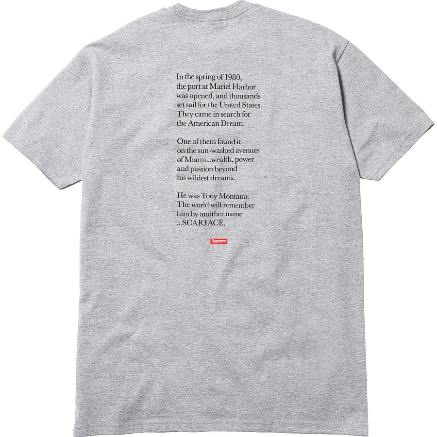 Supreme Scarface Split Tee Grey