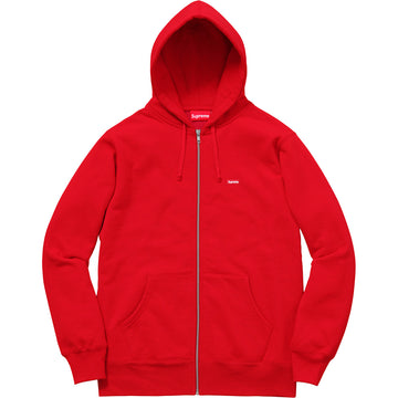 Supreme Small Box Zip Up Hooded Sweatshirt Red (WORN)