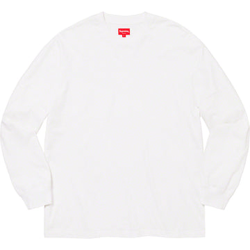 Supreme Overdyed L/S Tee White