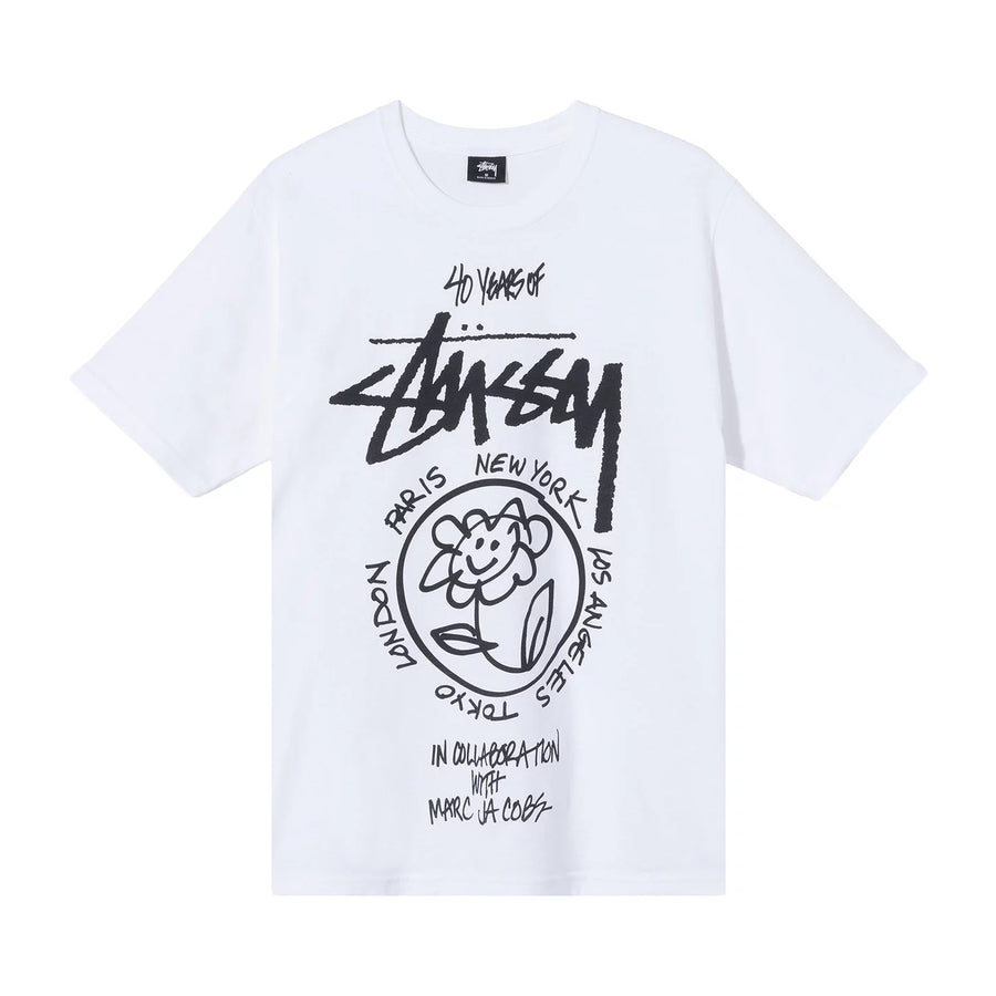 Stussy x Marc Jacobs World Tour Collection T-shirt White