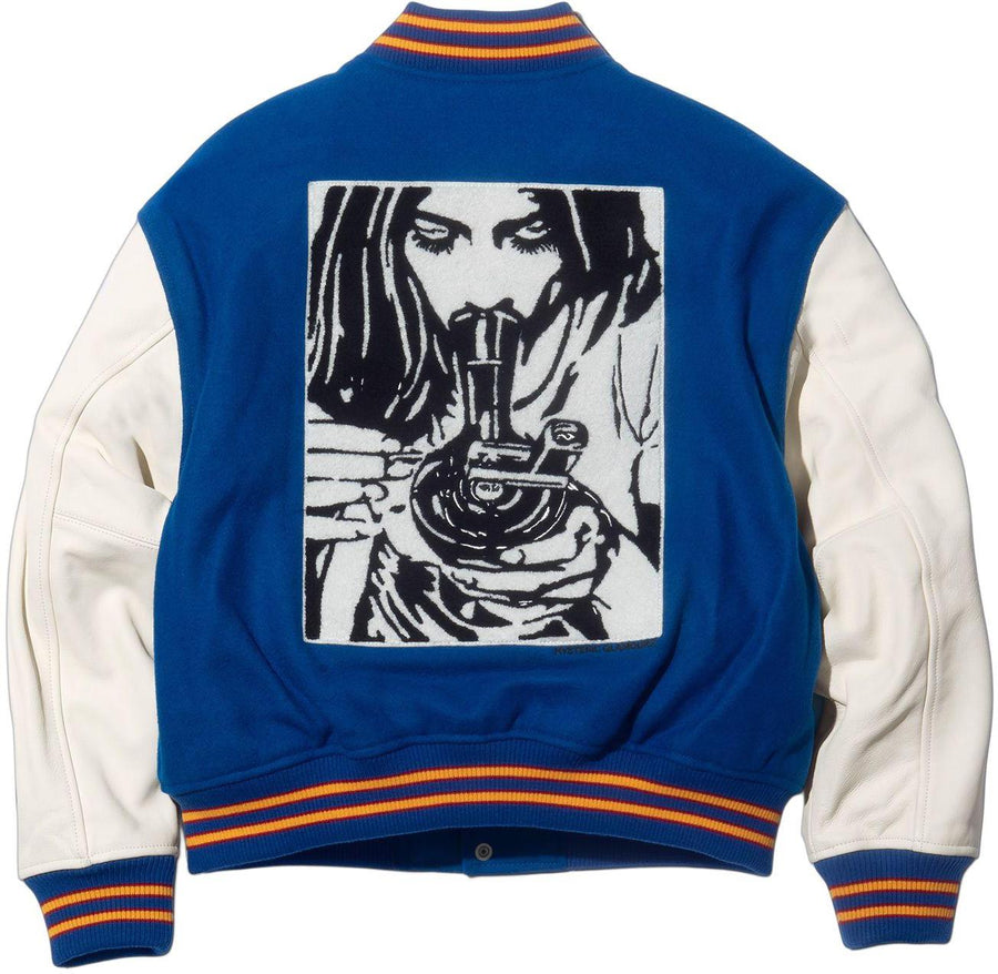 Supreme Hysteric Glamour Varsity Jacket Blue (WORN)