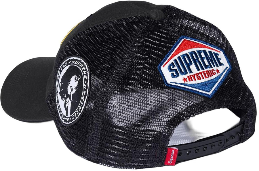 Supreme Hysteric Glamour Vanson Leather Mesh Back 6-Panel Black