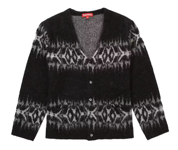 Supreme Abstract Stripe Cardigan Black (WORN) – RIF LA