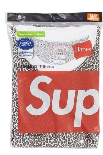 Supreme Hanes Leopard Tagless Tees (2 Pack) Leopard