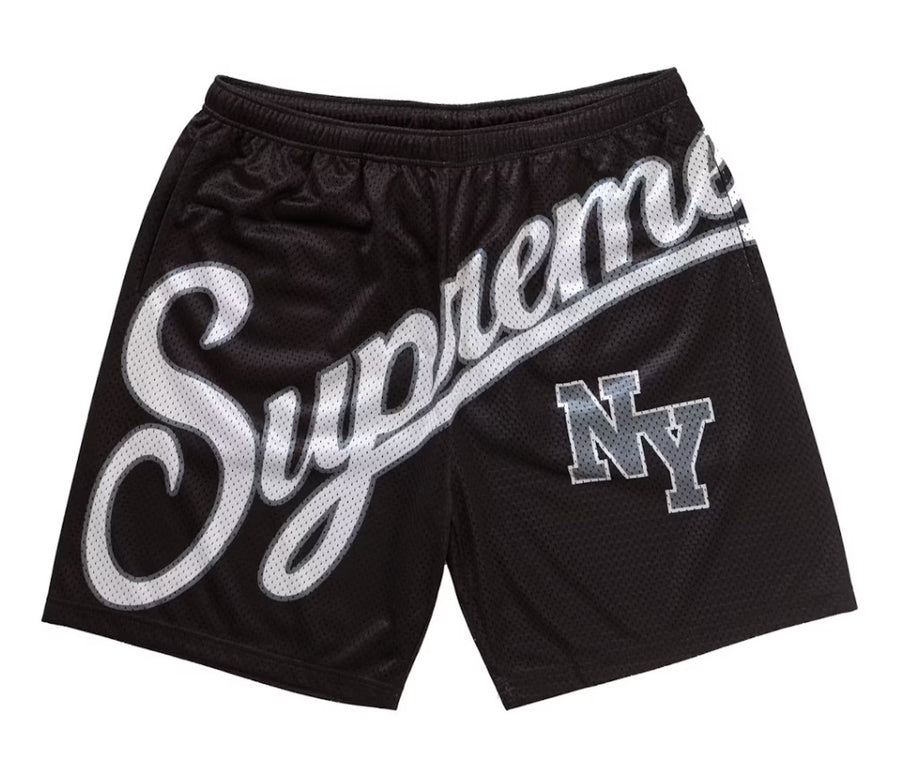 Supreme Big Script Mesh Short Black