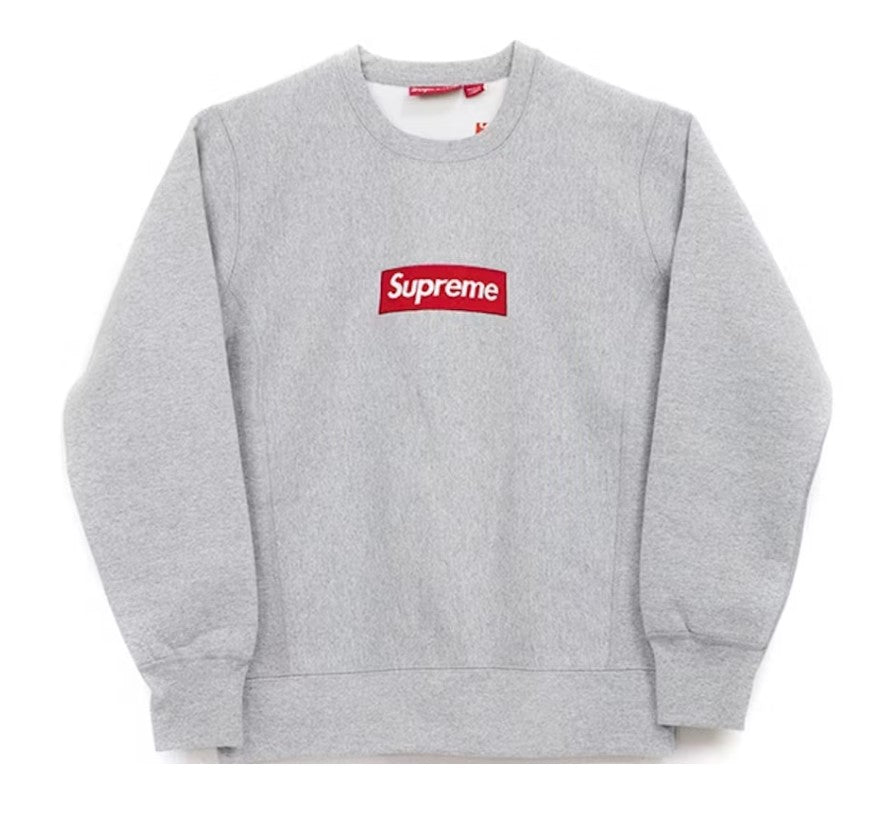 Supreme Box Logo Crewneck (FW15) Heather Grey