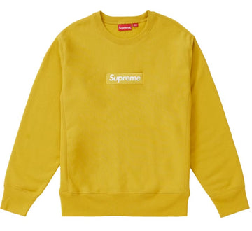 Supreme Box Logo Crewneck (FW18) Mustard