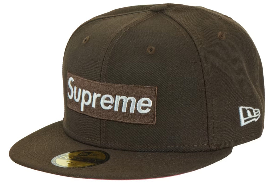 Supreme No Comp Box Logo New Era Brown