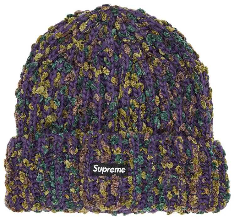 Supreme Chenille Beanie Dark Purple