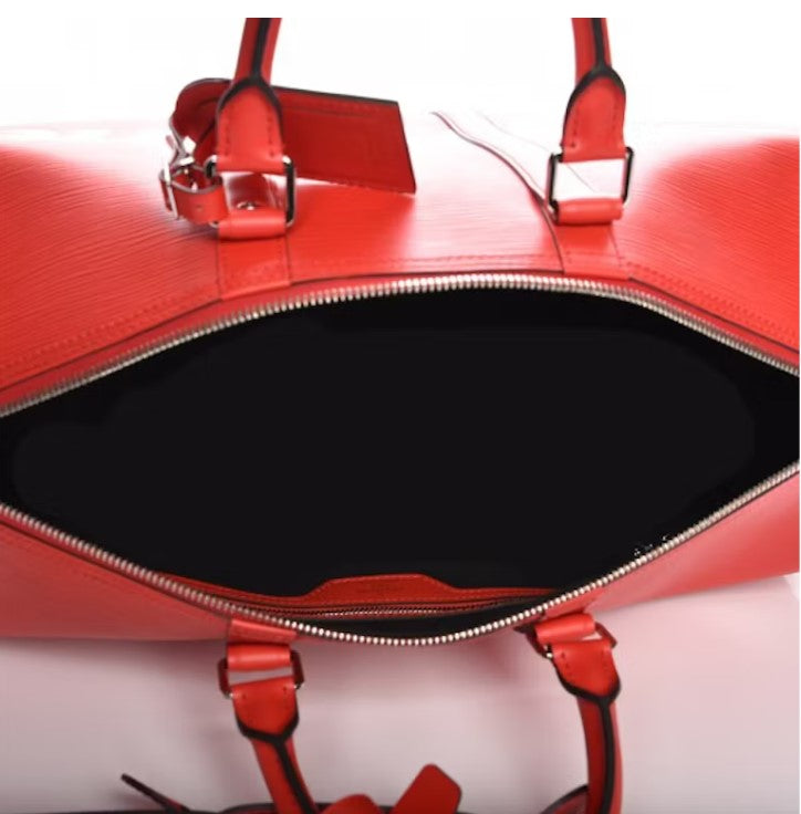 Louis Vuitton x Supreme Keepall Bandouliere Epi 45 Red