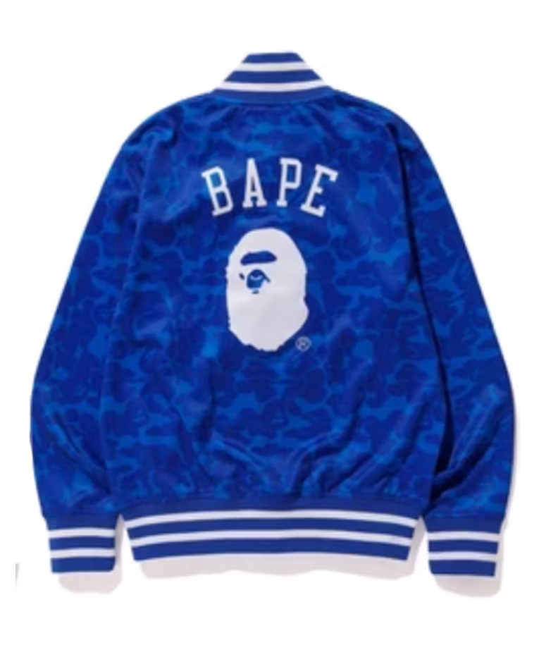 BAPE x Mitchell & Ness Dodgers Jacket Blue (WORN)