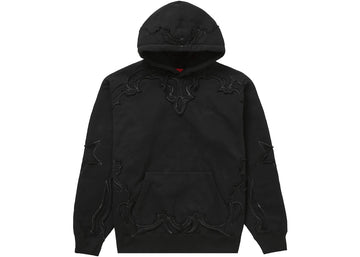 Supreme Western Cut Out Hooded Sweatshirt Black (WORN)