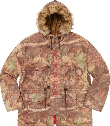 Supreme Spellout N-3B Parka Advantage Timber Camo (WORN)