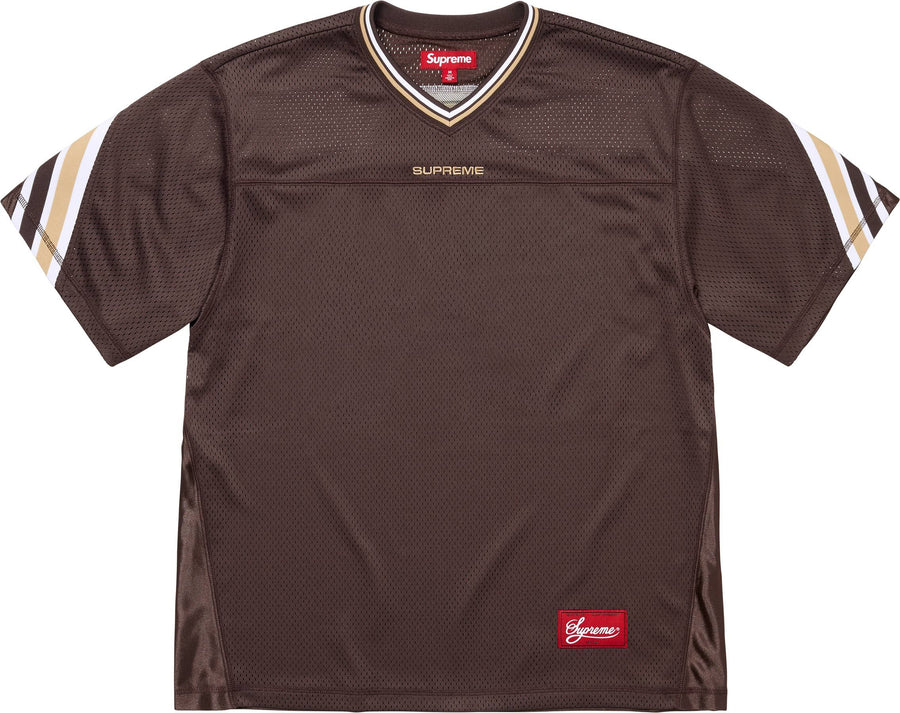 Supreme Jacquard Rib Football Jersey Brown