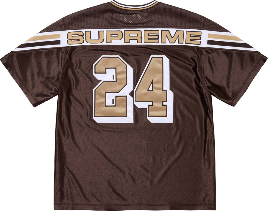 Supreme Jacquard Rib Football Jersey Brown