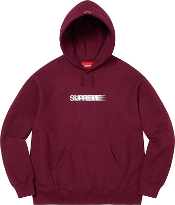 Supreme Motion Logo Hooded Sweatshirt Burgundy (WORN)