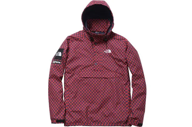 Supreme The North Face Checkered Windbreaker Pullover Red – RIF LA