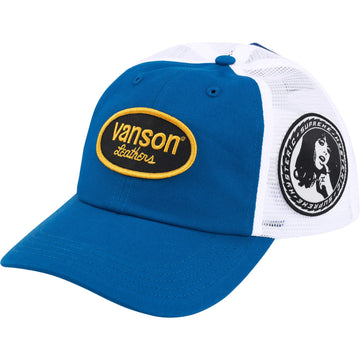 Supreme Hysteric Glamour Vanson Leather Mesh Back 6-Panel Blue