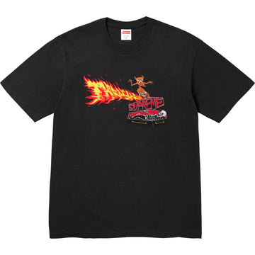 Supreme Thrasher Back Tail Tee Black (WORN)