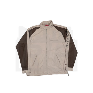 Supreme Zip Track Jacket Tan/Brown (WORN)