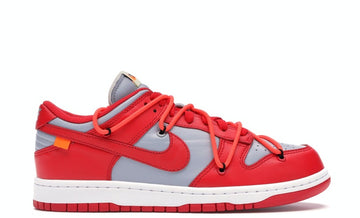nike convertible Dunk Low Off-White University Red