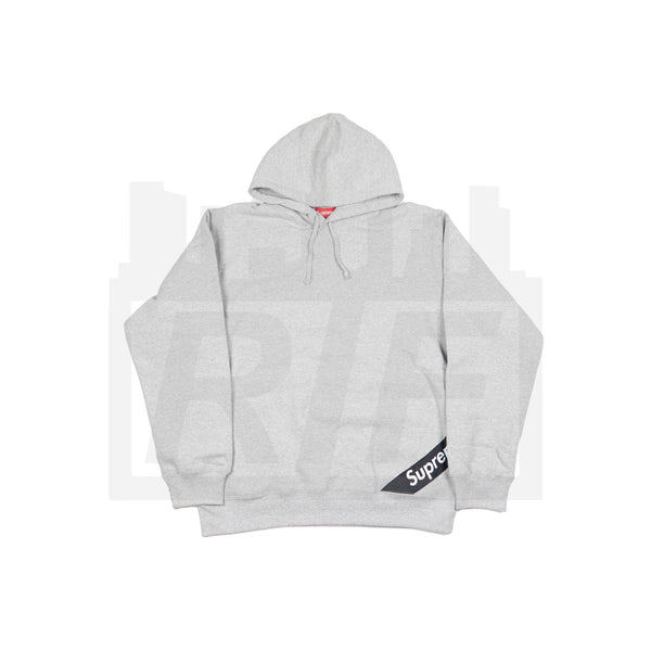 Supreme Corner Label Hoodie (S/S18) Grey – RIF LA