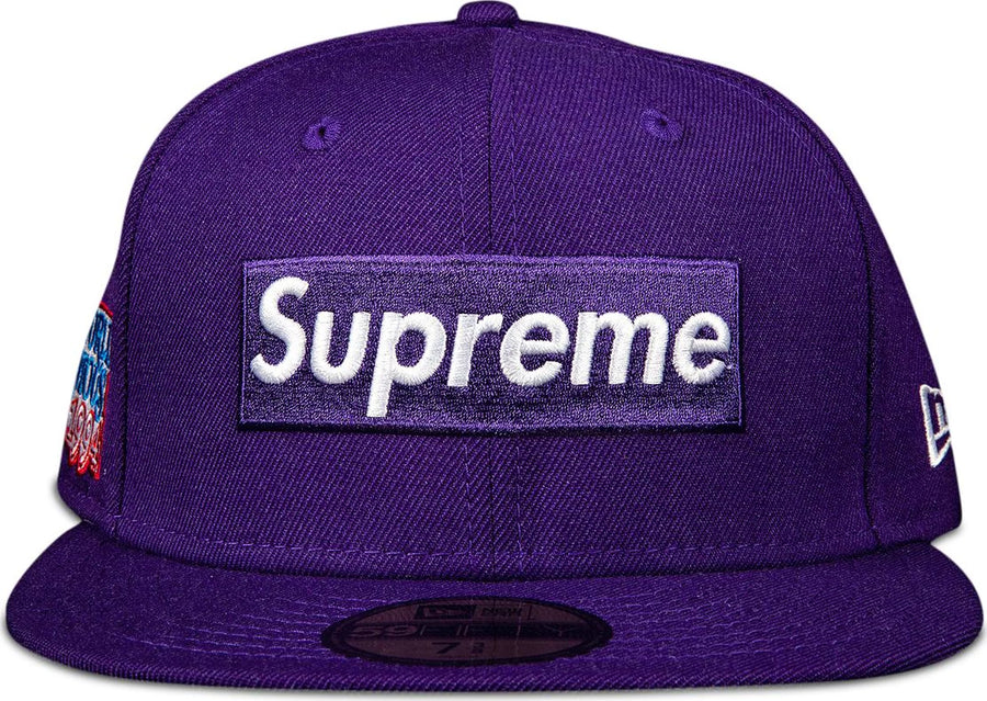Supreme World Famous Box Logo New Era 'Purple' (WORN) – RIF LA