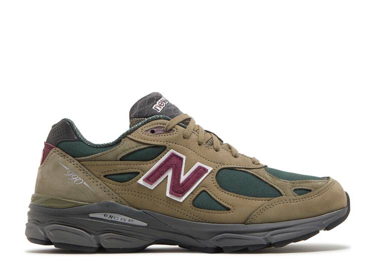 New Balance 990v3 MiUSA Teddy Santis Green Purple (WORN)