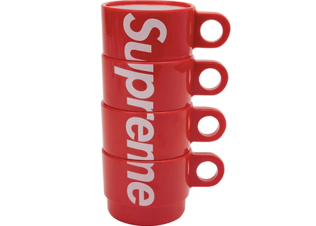 Supreme Stacking Cups (Set of 4) Red