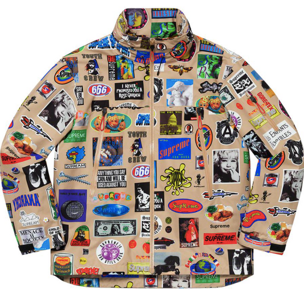 Supreme GORE-TEX Stickers Shell Jacket (SS21) Tan – RIF LA