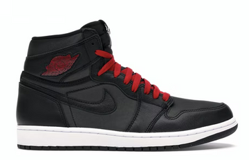 Jordan 1 Retro High Black Satin Gym Red