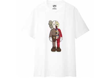 KAWS x Uniqlo Flayed Tee White (WORN)