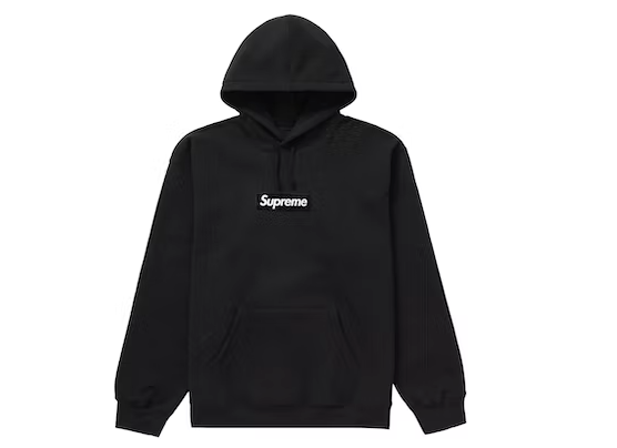 Supreme West Hollywood Box Logo Hooded Sweatshirt Black