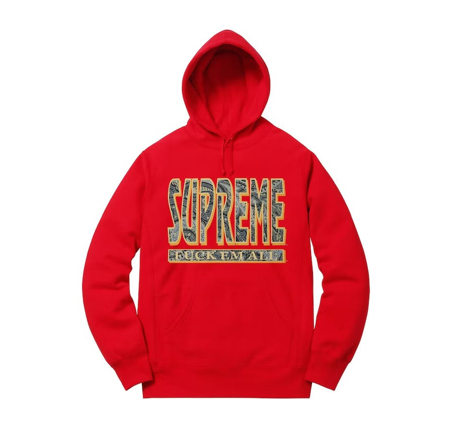 Supreme Box Logo Hooded embroidery pullover hoodie (100% AUTHENTIC)