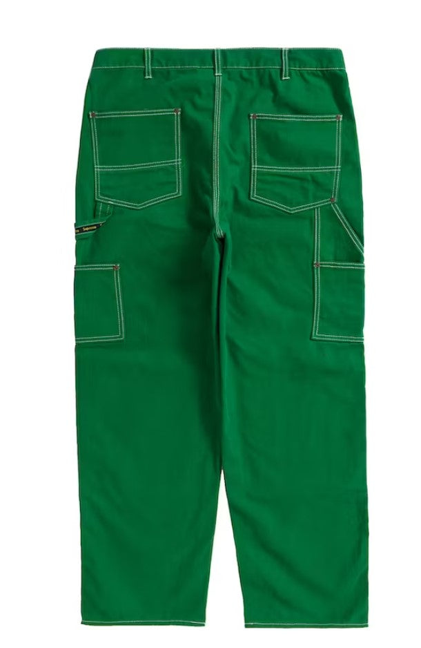 Supreme Double Knee Canvas Painter Pant Green