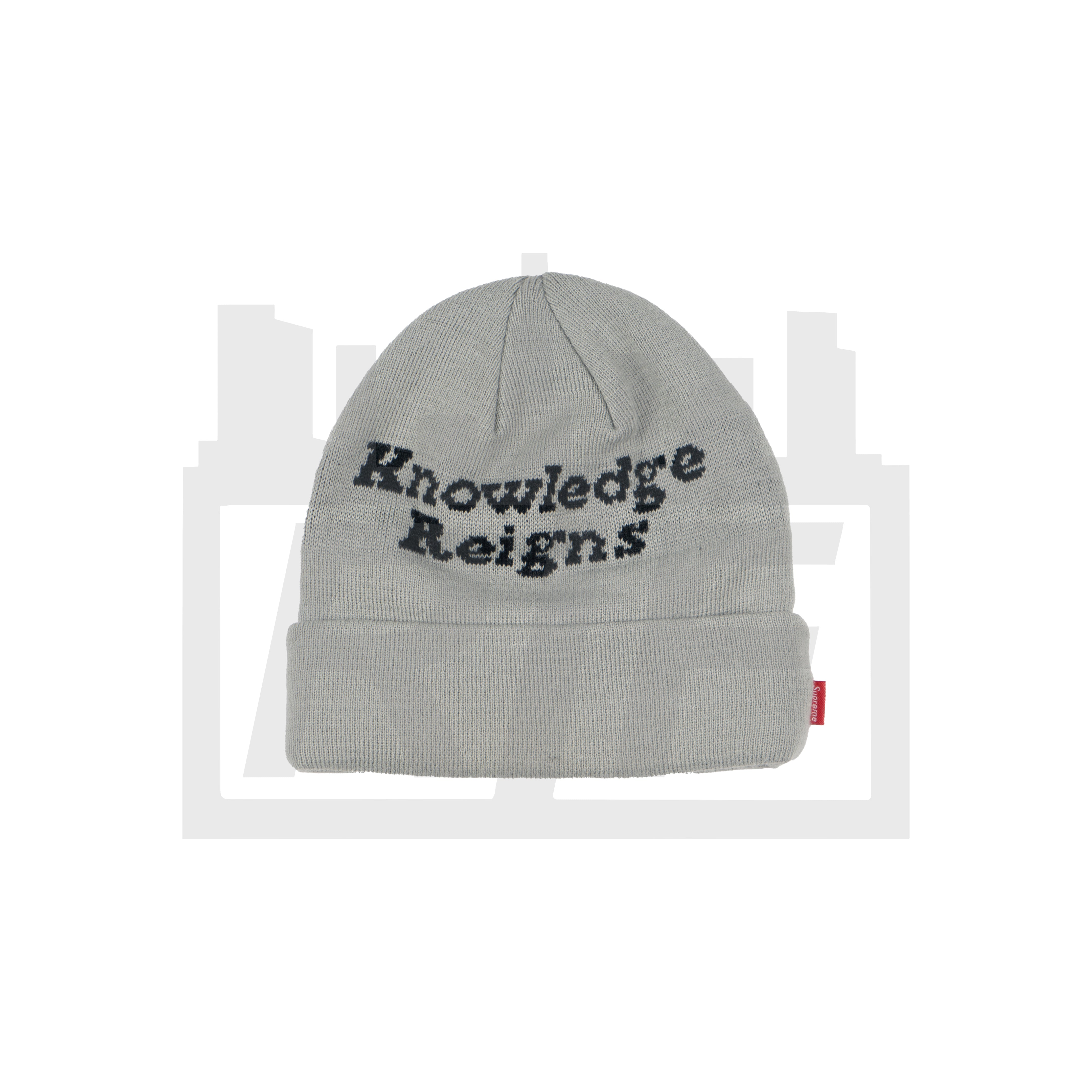 Supreme Knowledge Reigns Beanie Grey (No Pom-pom) – RIF LA